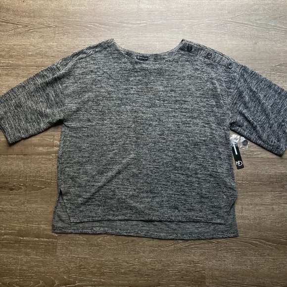 New Directions Grey Sweater Size Large - Picture 1 of 5